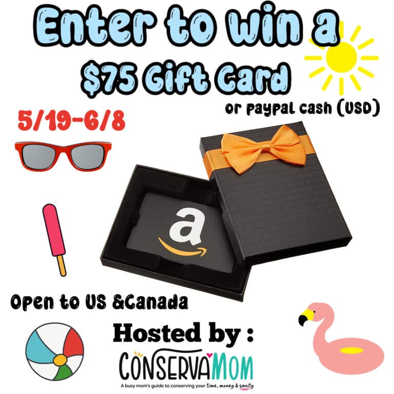 Enter to Win $75 Amazon Gift Card or Paypal Cash