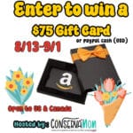 Enter to Win $75 Amazon Gift Card or Paypal Cash Giveaway