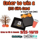 Enter to Win $75 Amazon Gift Card or Paypal Cash Giveaway