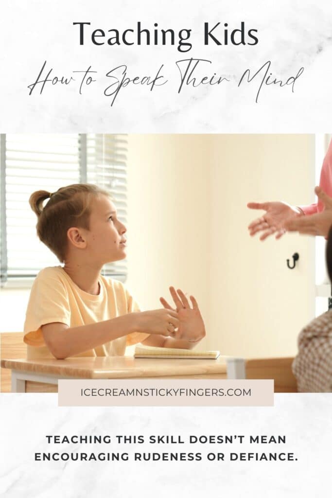 Teaching Kids How to Speak Their Mind