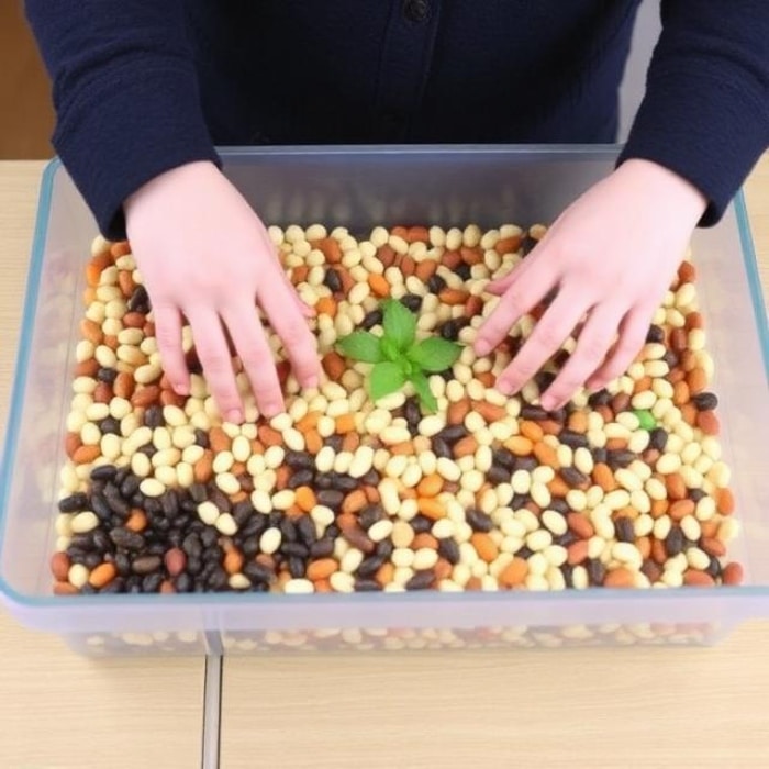 Bean Sensory Bin