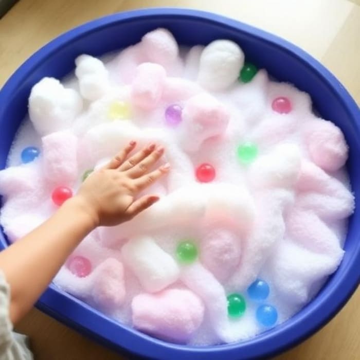 Bubble Foam Sensory Bin