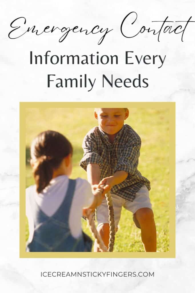 Emergency Contact Information Every Family Needs
