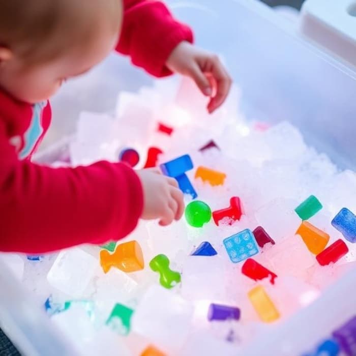 Ice Sensory Bin