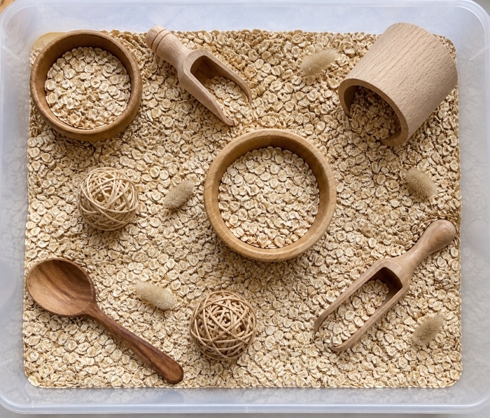 Oat Sensory Bin