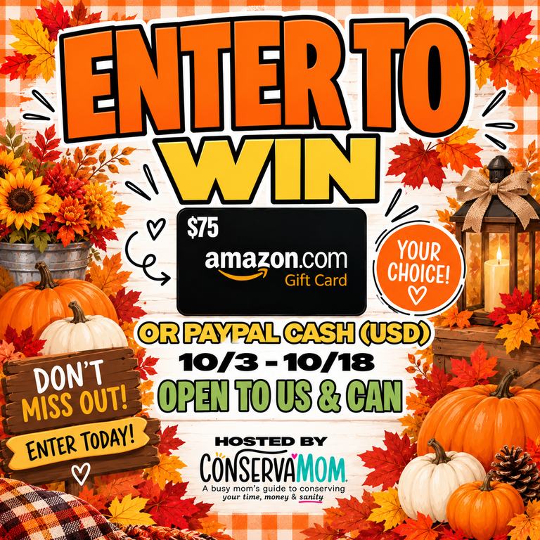 Enter to Win a $75 Amazon Gift Card or Paypal Cash Giveaway